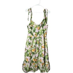 Aqua Citrus Dream Cotton Dress L
